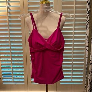 Hot pink tankini